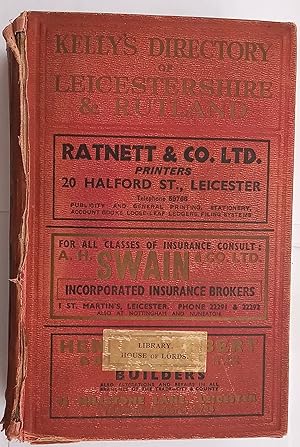 Kelly's Directory of Leicestershire & Rutland 1941