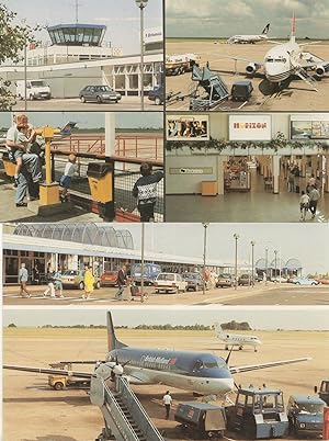 East Midlands International Airport 2x Mint Postcard s