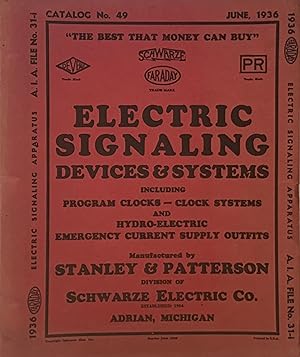 1936 FARADAY ELECTRIC SIGNALING APPARATUS A.I.A. FILE NO. 31-I / CATALOG NO. 49 (ELECTRIC SIGNALI...