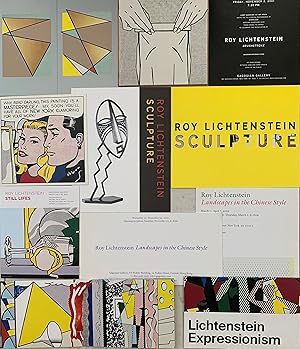 ROY LICHTENSTEIN: A COLLECTION OF ELEVEN GAGOSIAN GALLERY EXHIBITION ANNOUNCEMENTS + POSTERS