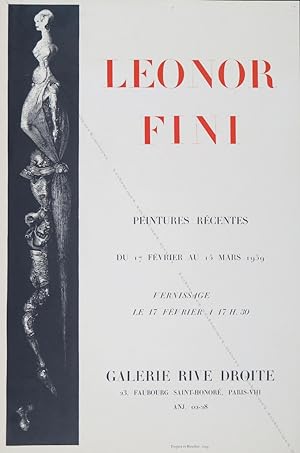 Leonord FINI. Peintures récentes. (Affiche d'exposition / exhibition poster).