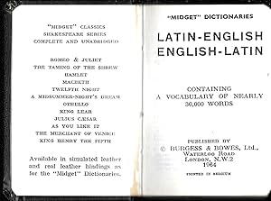 Latin English -English Latin Midget Series Dictionaries