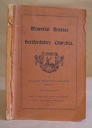 Memorial Brasses In Hertfordshire Churches