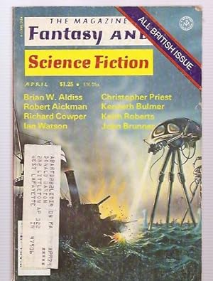 The Magazine of Fantasy and Science Fiction April 1978 All British Issue Vol. 54 No. 4 Whole No. 323