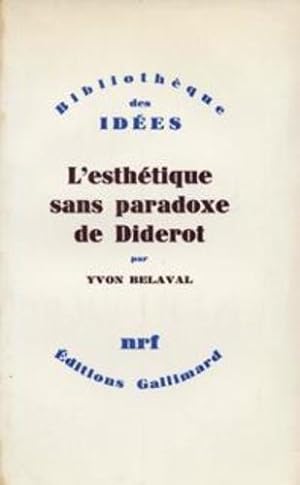 l'esthétique sans paradoxe de Diderot