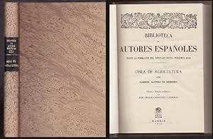 OBRA DE AGRICULTURA. BIBLIOTECA DE AUTORES ESPAÑOLES 235.