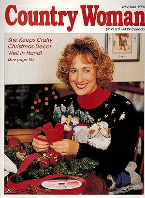 Country Woman Magazine Nov Dec 1998 - Crafty Christmas Decor