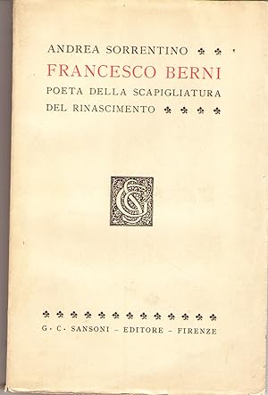 Francesco Berni Poeta Della Scapigliatura Del Rinascimento