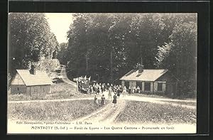 Carte postale Montroty, Foret de Lyons, Les Quatre Cantons, Promenade en foret