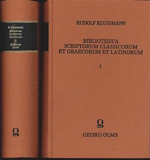 [2 Bde.] Bibliotheca scriptorum classicorum et Graecorum et Latinorum. Bd. 1.: Scriptores Graeci,...