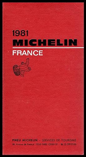 Michelin Red (Rouge) Guide: France, 1981