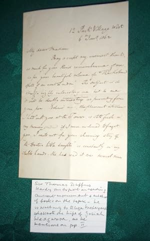 3 page letter to Eliza Meteyard. 6th January 1862