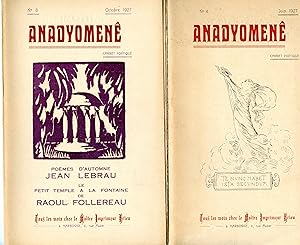 ANADYOMENE. Carnet poétique. Revue parue en 1927 et 1928 illustrée de linogravures de G. DEVOS et...