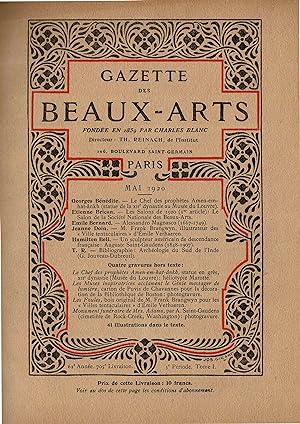 Gazette des Beaux-Arts (Sammelband Mai-Juli 1920)