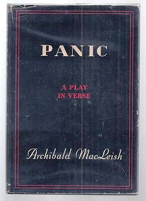 PANIC. A Play in Verse