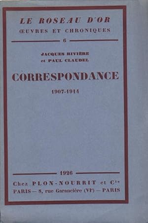 Correspondance 1907-1914. Edition originale.