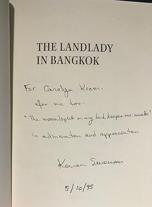 The Landlady in Bangkok -- INSCRIBED to Carolyn Kizer