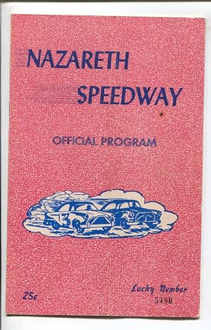 Nazareth Speedway Modified Stock Car Race Program 1962-Photos & profiles of top drivers from 1961-vg