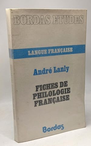 Fiches De Philologie Francaise