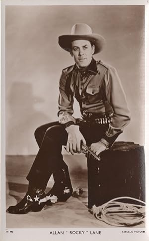 Allan Rocky Lane Cowboy Film Movie Picturegoer Rare Postcard