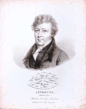 Jean Antoine Letronne. (B&W engraving).