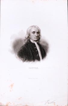 Newton. (B&W engraving).