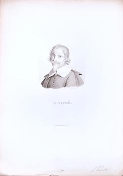 G. Naudé. (B&W engraving).
