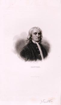 Newton. (B&W engraving).