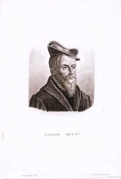 Pierre Belon. (B&W engraving).