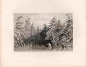 Barhydt's Lake: Near Saratoga. (B&W engraving).