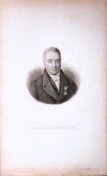 Philippe Merian. (B&W engraving).