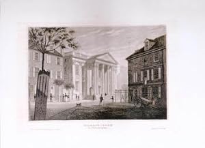 Girard's Bank in Philadelphia. (B&W engraving).