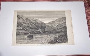 The Zulu War - Fugitives' Drift, Buffalo River, with the Stone to which Lieutenant Melvill Clung ...