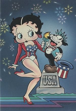 Betty Boop Stars & Stripes The Liberty Belle Postcard