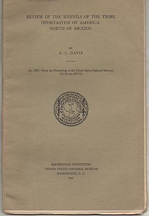 Review of the Weevils of the Tribe Ophryastini of America North Of Mexico