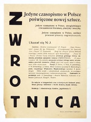 Advertisement leaflet for Zwrotnica nr 3