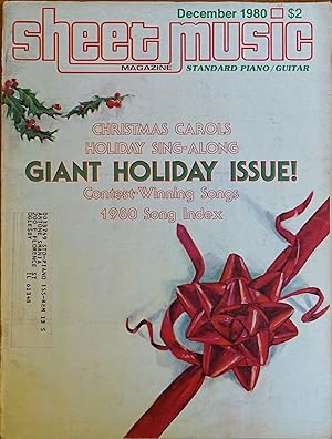 Sheet Music Magazine: December 1980 Volume 4, Number 9 (Standard Piano/Guitar)