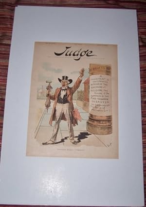 Congressman Holman -- "I Object" [Cover illustration lithograph from JUDGE magazine] A Moment con...