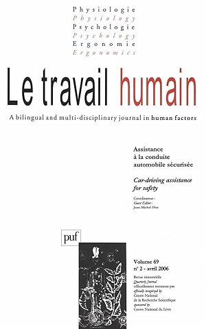 REVUE LE TRAVAIL HUMAIN N.69/2