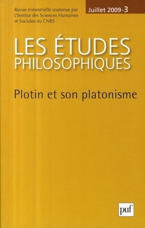 Revue Les études philosophiques n.2009/3 : Plotin et son platonisme
