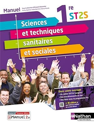 sciences et techniques sanitaires et sociales : 1ère ST2S : manuel (édition 2021)