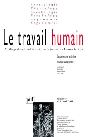 REVUE LE TRAVAIL HUMAIN N.74/2 (édition 2011)