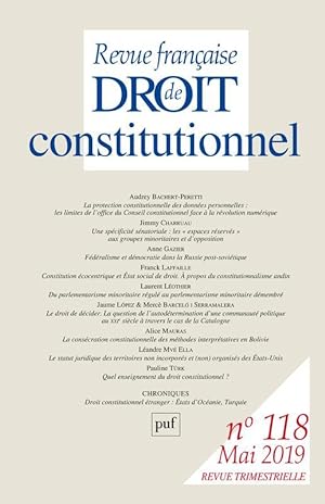 Revue française de droit constitutionnel