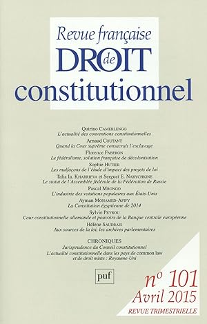 Revue française de droit constitutionnel n.101