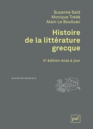 histoire de la littérature grecque (4e édition)