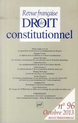 Revue française de droit constitutionnel n.96