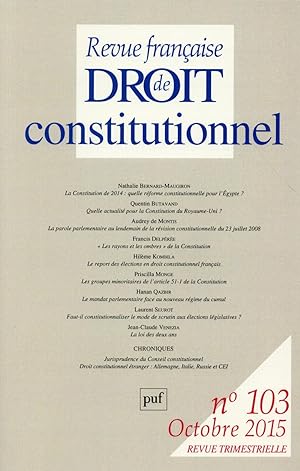 Revue française de droit constitutionnel n.103