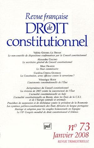 Revue française de droit constitutionnel n.73