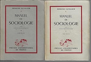 Manuel de sociologie 2 volumes