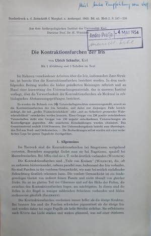 Handschriftliche Widmung "Mit bester Empfehlung vom Verf." für den Anthropologen Andre Pratje (Be...